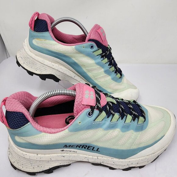 Merrell Sweaty Betty Moab Speed Gore-Tex Hiking Shoes Blue Smoke Womens Size 11 - Picture 6 of 11